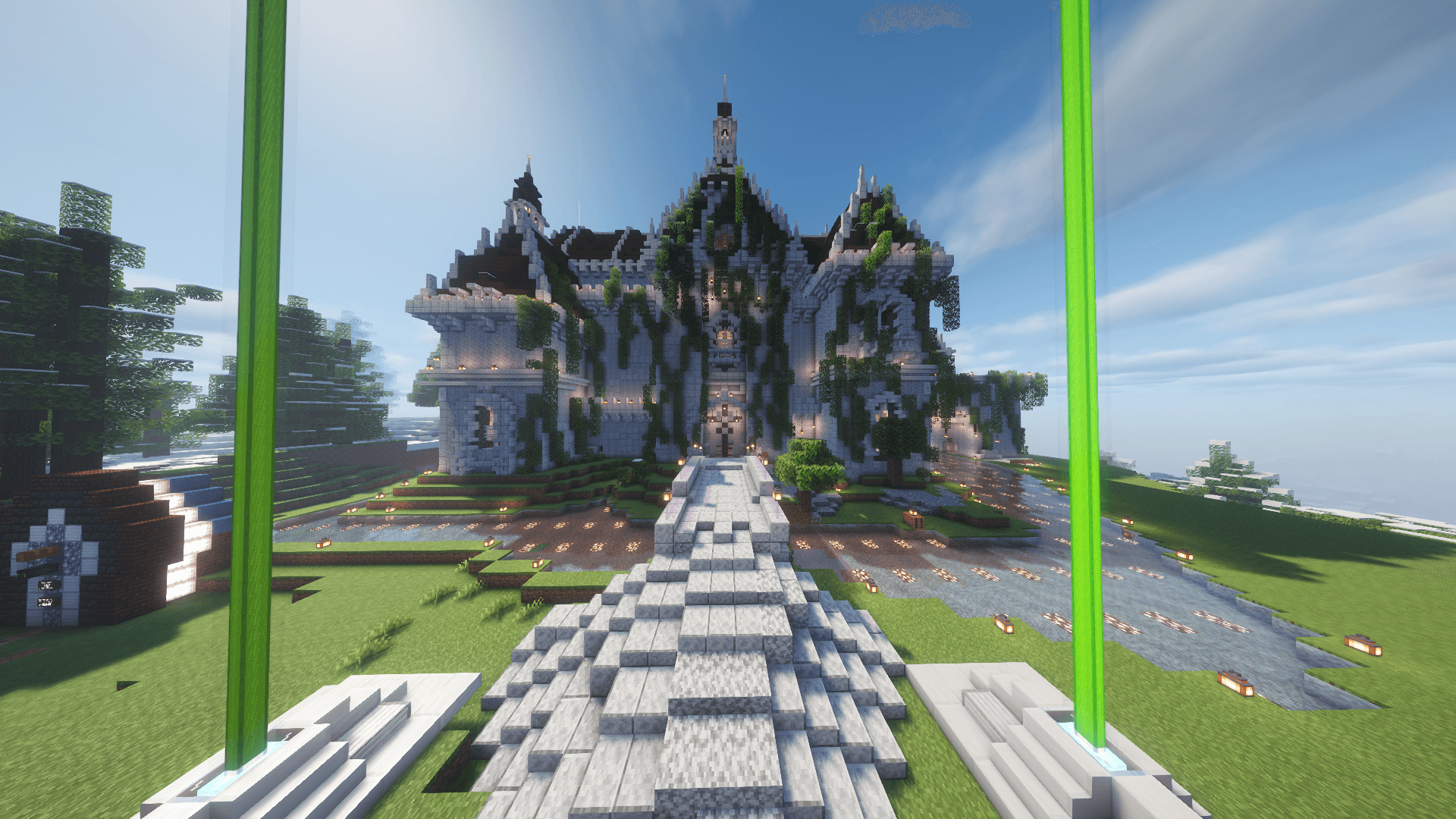 The castle at spawn